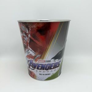 2019 Marvel Studios Avengers Endgame Metal/Tin Popcorn Bucket Pale 130oz 8”